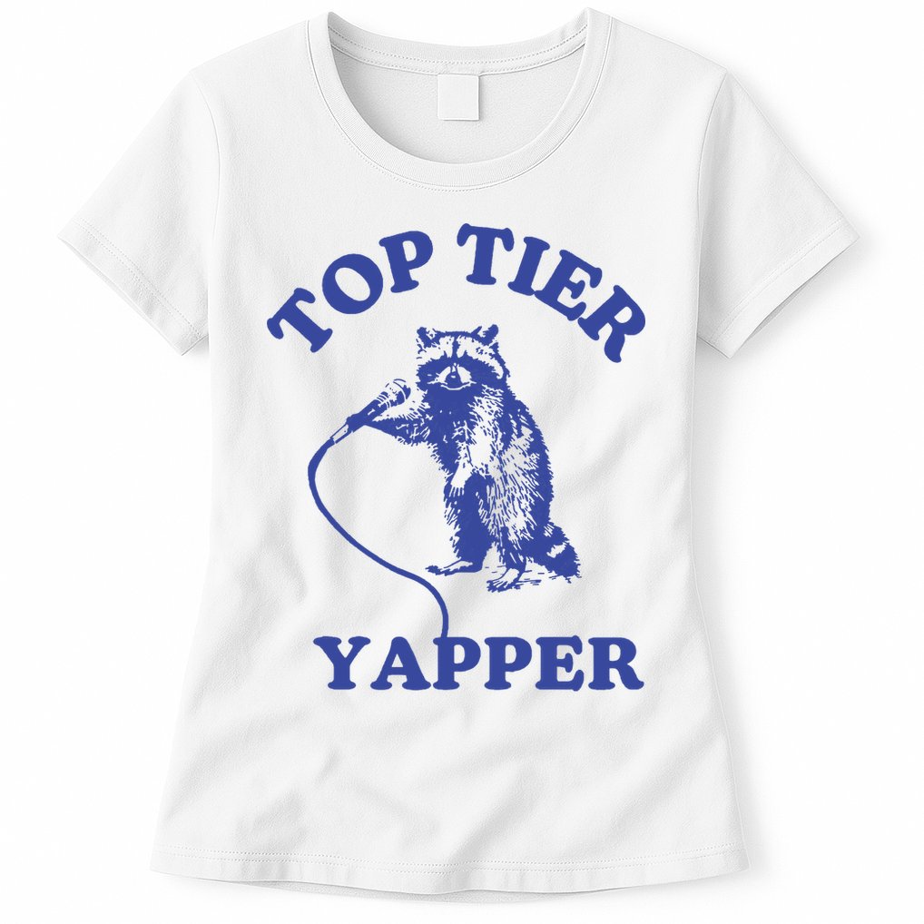 Top Tier Yapper Meme Retro Cartoon Womens T-Shirt