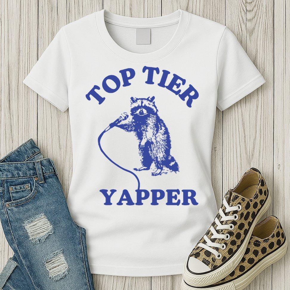 Top Tier Yapper Meme Retro Cartoon Womens T-Shirt
