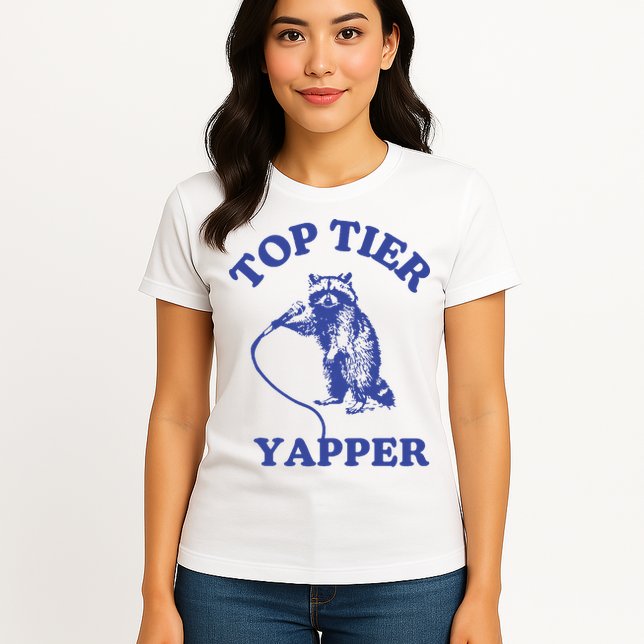 Top Tier Yapper Meme Retro Cartoon Womens T-Shirt