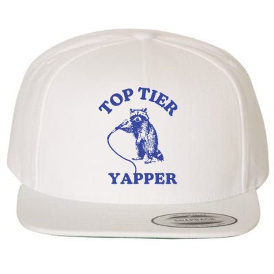 Top Tier Yapper Meme Retro Cartoon Wool Snapback Cap