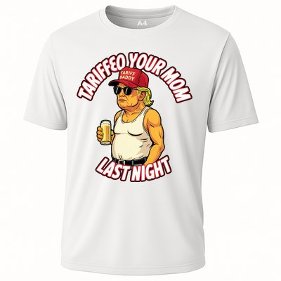 Trump Tariffied Your Mom Last Night Beer Funny Cooling Performance Crew T-Shirt