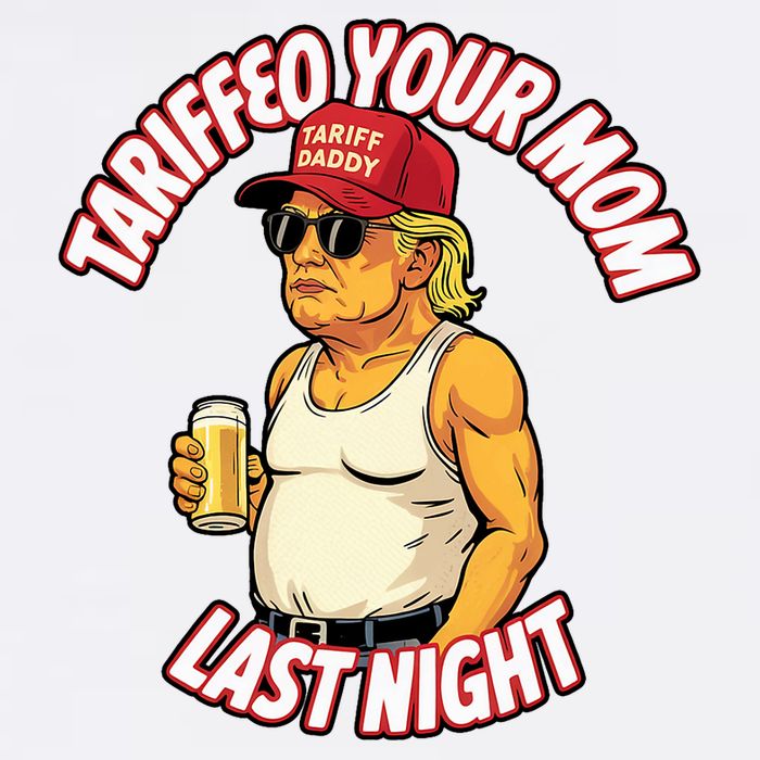Trump Tariffied Your Mom Last Night Beer Funny Bucket Hat
