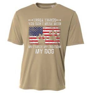 Three Things You Dont Mess With My Family Freedom My Dog Cooling Performance Crew T-Shirt