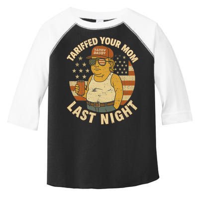 Trump Tariffed Your Mom Last Night Tariff Toddler Fine Jersey T-Shirt