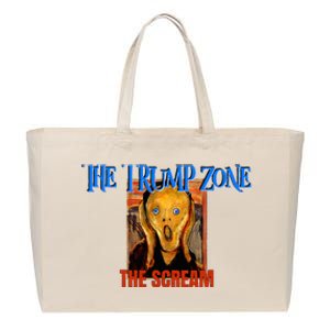 The Trump Zone Is Funny Political Parody And Satire Cotton Canvas Jumbo Tote