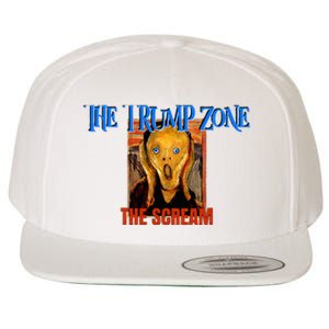 The Trump Zone Is Funny Political Parody And Satire Wool Snapback Cap