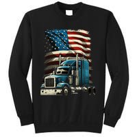 Trucker Us American Flag For Patriotic Sweatshirt