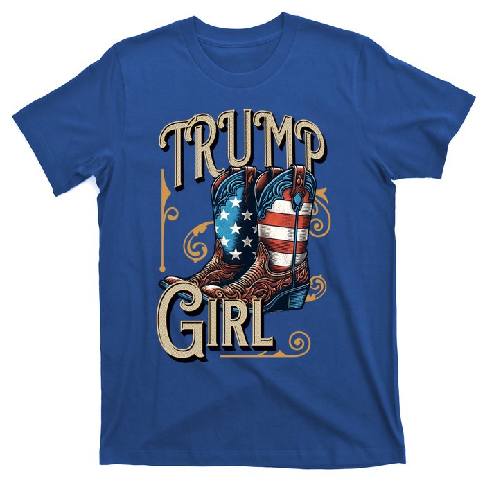 Trump Usa American Cow Boots Meaningful Gift T-Shirt