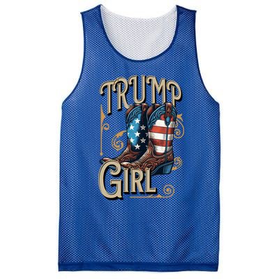 Trump Usa American Cow Boots Meaningful Gift Mesh Reversible Basketball Jersey Tank