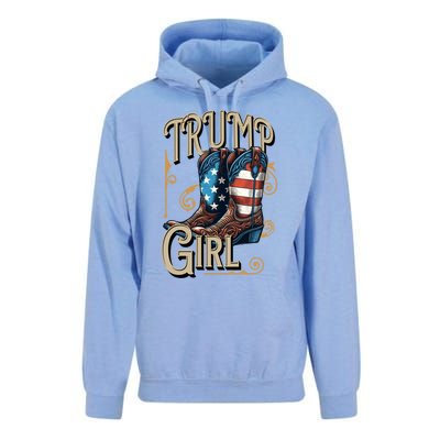 Trump Usa American Cow Boots Meaningful Gift Unisex Surf Hoodie