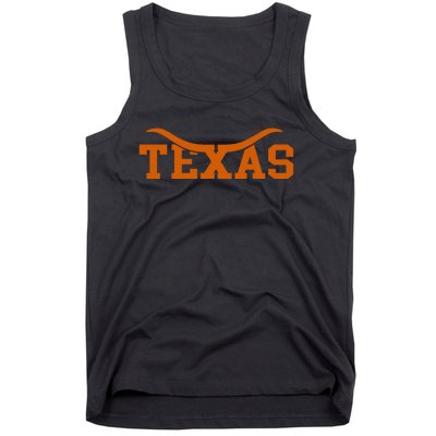 Texas Usa Bull American Font Tank Top