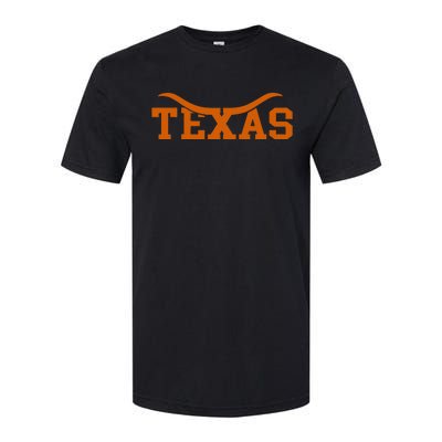 Texas Usa Bull American Font Softstyle CVC T-Shirt