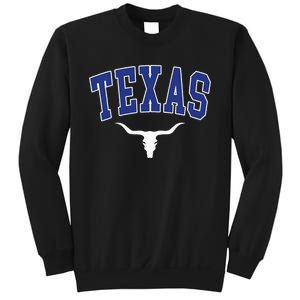 Texas USA Bull America Font Sweatshirt