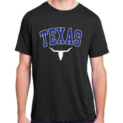 Texas USA Bull America Font Adult ChromaSoft Performance T-Shirt