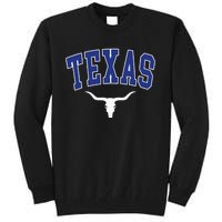 Texas USA Bull America Font Tall Sweatshirt