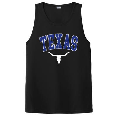 Texas USA Bull America Font PosiCharge Competitor Tank