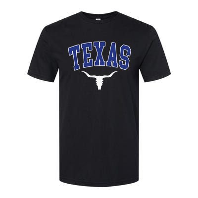 Texas USA Bull America Font Softstyle CVC T-Shirt