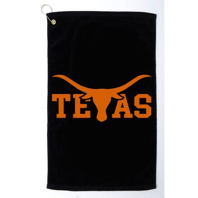 Texas USA Bull American Font Golf Towel