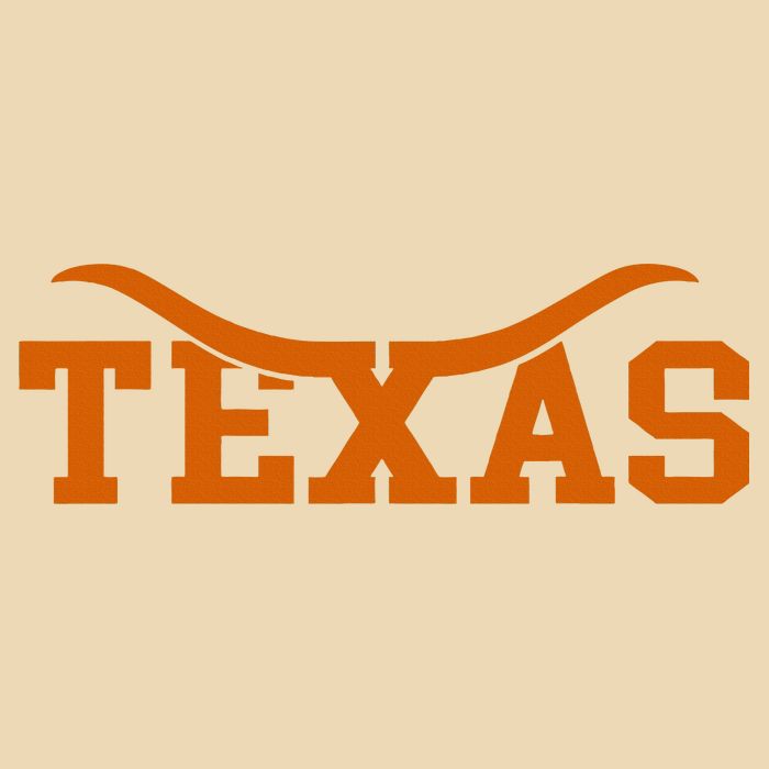 Texas USA Bull American Font Drawstring Bag