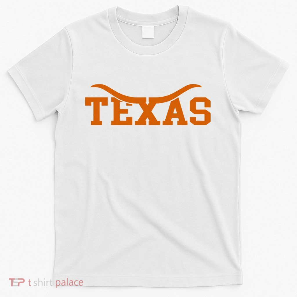 Texas USA Bull American Font T-Shirt