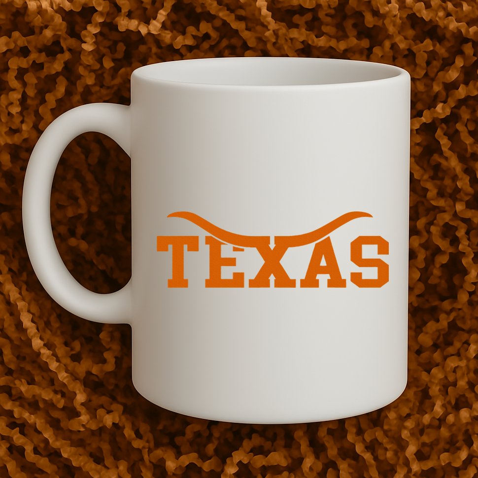 Texas USA Bull American Font Mug