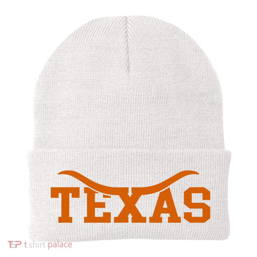 Texas USA Bull American Font Beanie