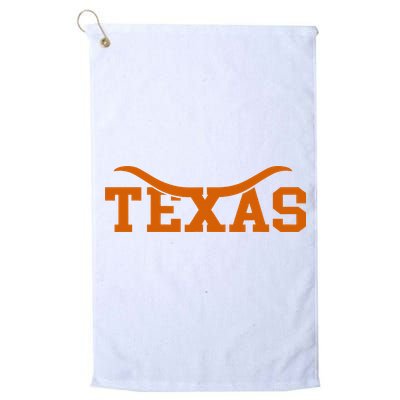 Texas USA Bull American Font Golf Towel