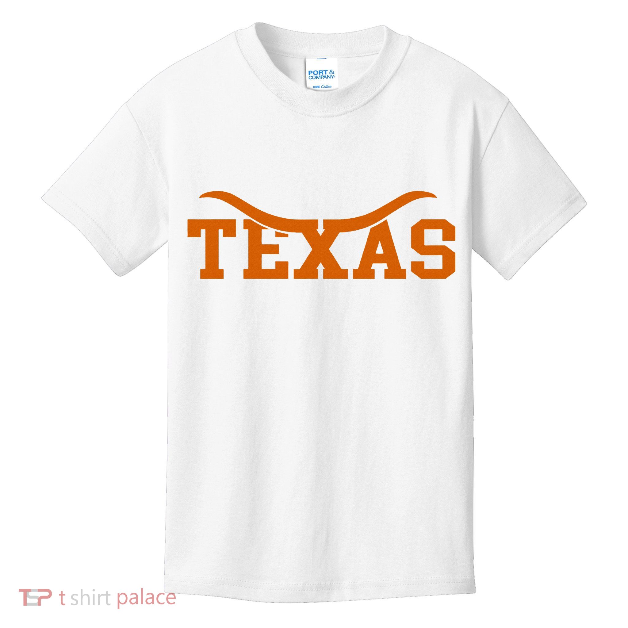 Texas USA Bull American Font Kids T-Shirt