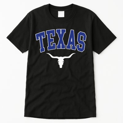 Texas USA Bull America Font Tall T-Shirt