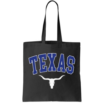 Texas USA Bull America Font Tote Bag