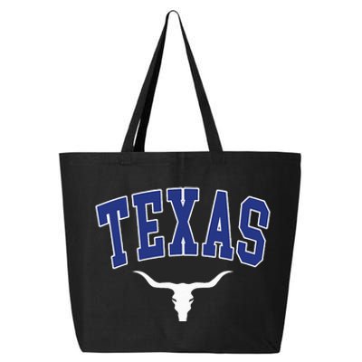 Texas USA Bull America Font 25L Jumbo Tote