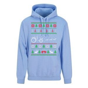 Tractor Ugly Christmas Funny Farming Farmer Xmas Meaningful Gift Unisex Surf Hoodie