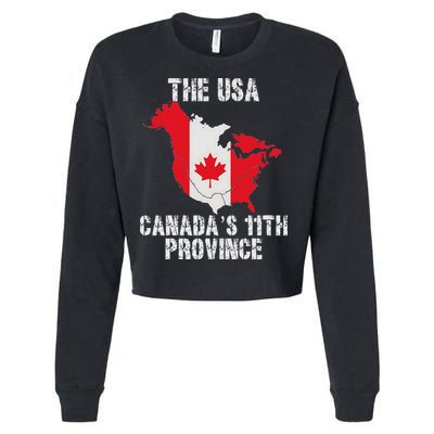 The Usa Canada’S 11th Province Cropped Pullover Crew