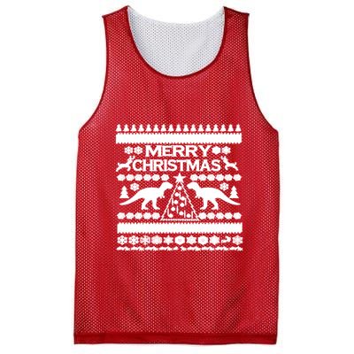 Trex Ugly Christmas Mesh Reversible Basketball Jersey Tank