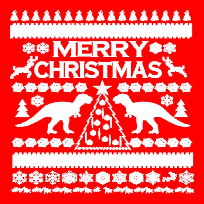 Trex Ugly Christmas Zip Tote Bag