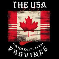 The Usa Canada’S 11th Province Funny Canada Flag Funny Leaf Cooling Performance Crew T-Shirt