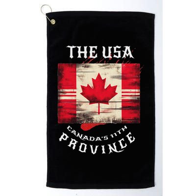 The Usa Canada’S 11th Province Funny Canada Flag Funny Leaf Golf Towel