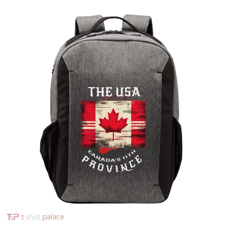 The Usa Canada’S 11th Province Funny Canada Flag Funny Leaf Vector Backpack