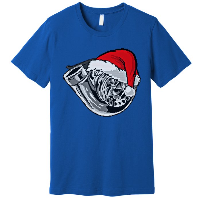 Turbo Ugly Christmas Car Enthusiast Racing Drifting Matching Cute Gift Premium T-Shirt