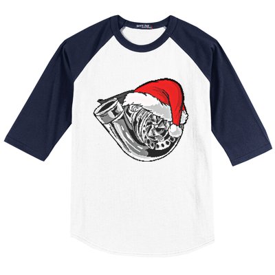 Turbo Ugly Christmas Car Enthusiast Racing Drifting Matching Cute Gift Baseball Sleeve Shirt