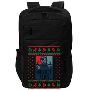 Trump Ugly Christmas Funny Ugly Impact Tech Backpack