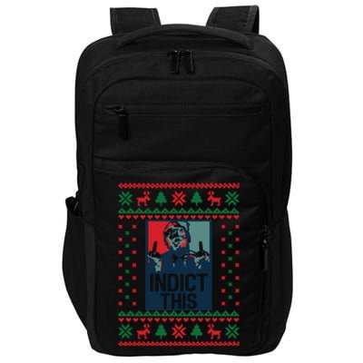 Trump Ugly Christmas Funny Ugly Impact Tech Backpack