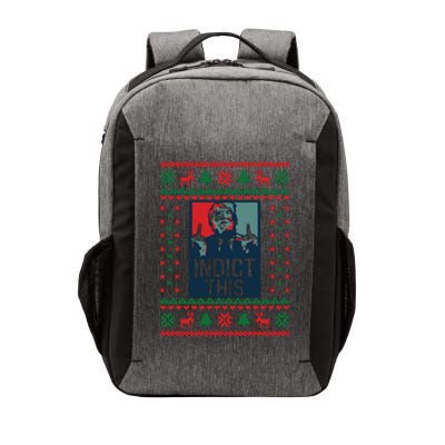 Trump Ugly Christmas Funny Ugly Vector Backpack