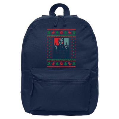 Trump Ugly Christmas Funny Ugly 16 in Basic Backpack