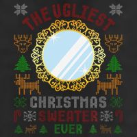 The Ugliest Christmas Sweater Ever With An Image Of A Mirror Cool Comfort Performance Bucket Hat