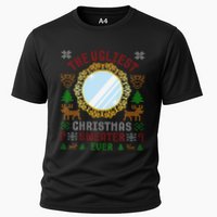 The Ugliest Christmas Sweater Ever With An Image Of A Mirror Performance Shirt