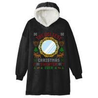 The Ugliest Christmas Sweater Ever With An Image Of A Mirror Hooded Wearable Blanket