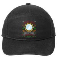 The Ugliest Christmas Sweater Ever With An Image Of A Mirror 7-Panel Snapback Hat