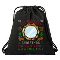 The Ugliest Christmas Sweater Ever With An Image Of A Mirror Drawstring Bag