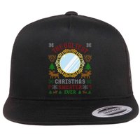 The Ugliest Christmas Sweater Ever With An Image Of A Mirror Flatbill Hat